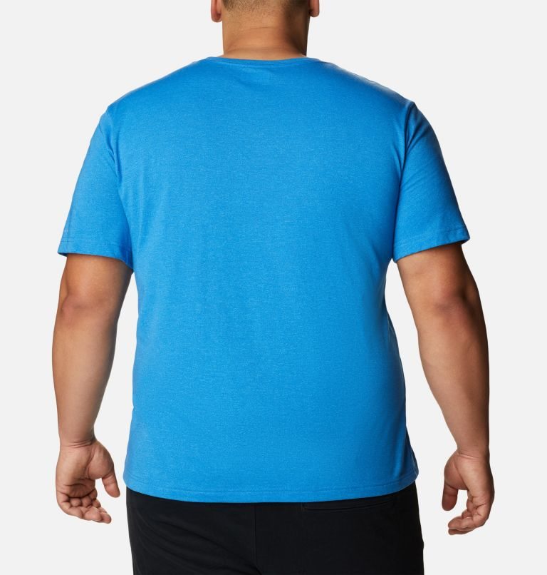 Men's Columbia Thistletown Hills Short Sleeve T Shirts Blue | Plus Size CA-BC608